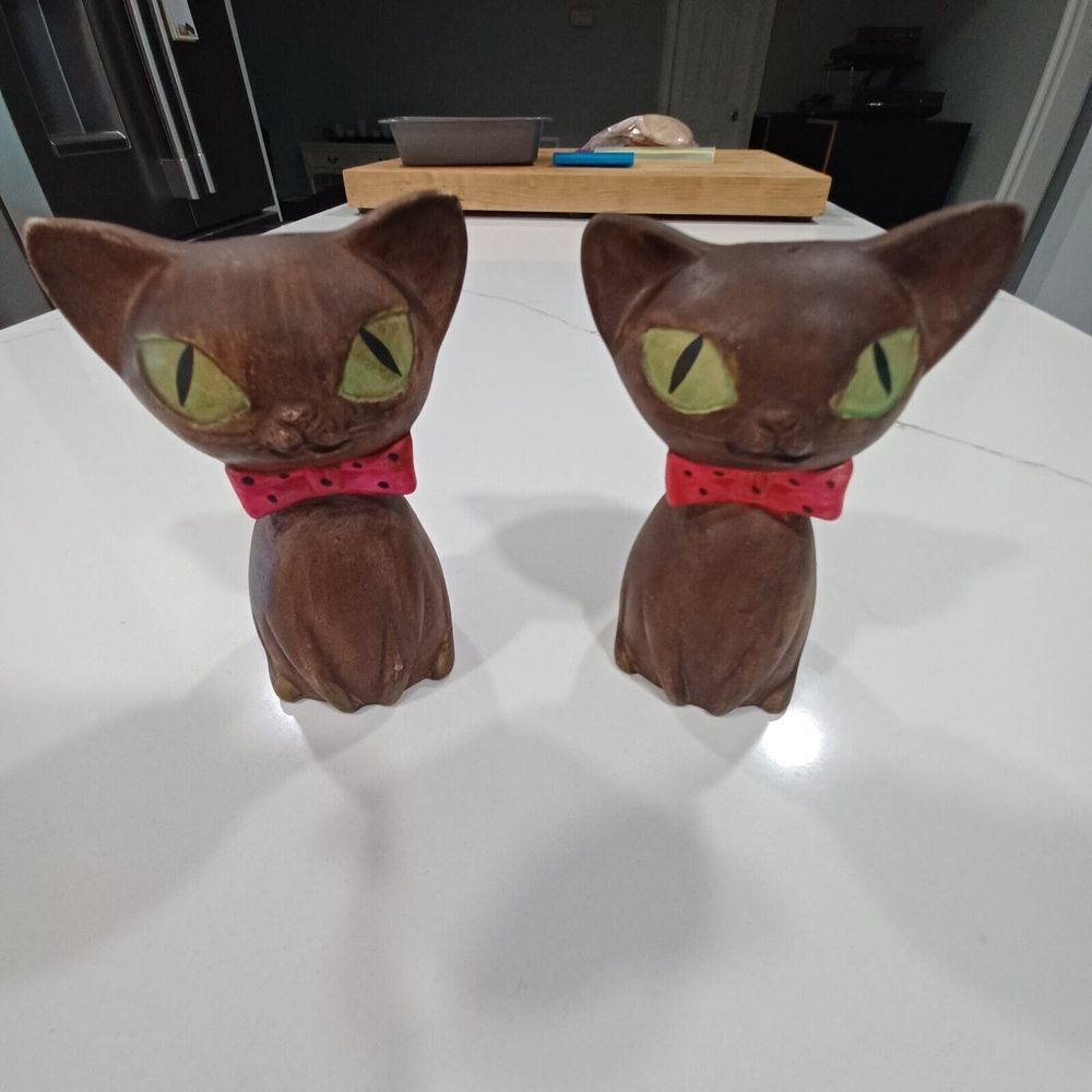 siamese cat ceramic salt n pepper shakers - Picture 2 of 5